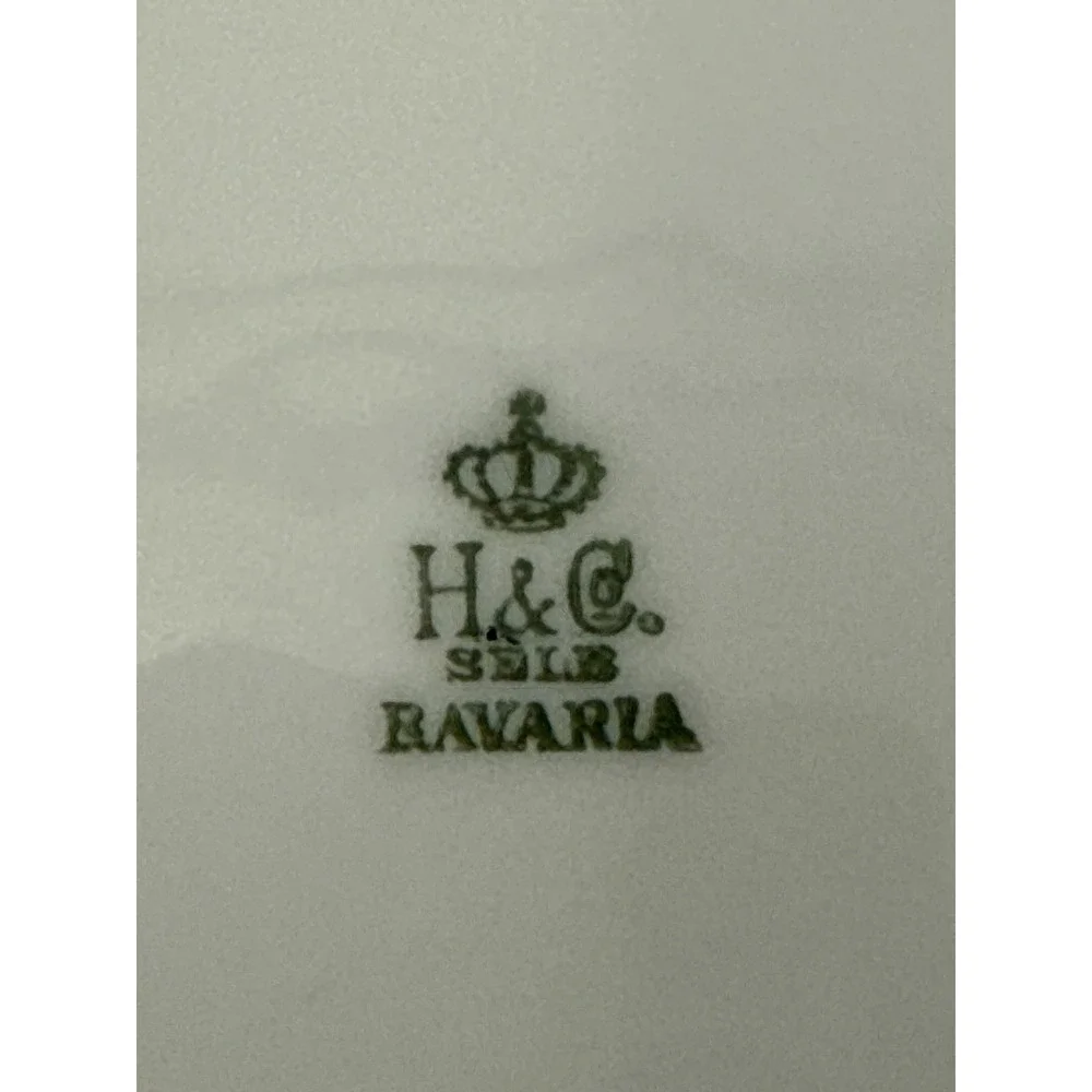 Heinrich & Co Dinner Plates 9.75in White Gold Selb Bavaria Fine China HC9‎